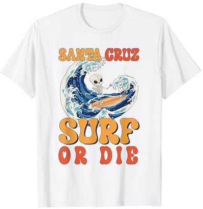 Retro Santa Cruz California Surfen Grafik Santa Cruz T-Shirt