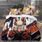 Xinchangda MHA 3-teiliges Bettwäsche-Set Anime Bakugo Katsuki/Todoroki Shouto Single/Double/King Tröster-Set, 2 Kissenbezüge und 1 Bettbezug