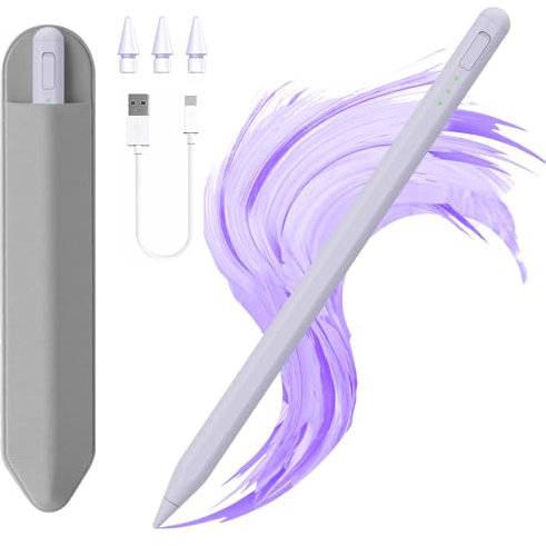 Penna stilo per iPad 11 e 10thGen,14 minuti di ricarica più veloce, con portapenne, rifiuto del palmo, sensibilità all'inclinazione