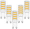 tkhetiana 5W G9 LED Lampe warmweiß Glühbirne,G9 5w LED Leuchtmittel Equivalent 50W,Enegiesparende Led Birne Mais Birne,Ersetzt 40-45W Halogenlampe,5 Pack