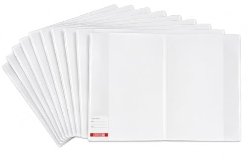 10x Brunnen Buchumschlag Buchhülle extra stabil Höhe 265mm 26,5cm Sparpack Buchschoner wiederverwendbar (10er Set)