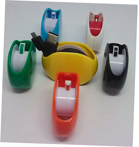 HOMSFOU Automatischer Kabelaufroller Für Kopfhörer Kabelmanagement Robustes Pc Abs Material Kompakt Tragbar Für Zuhause Und Reisen Kabel Organizer Aufbewahrung Verlängerungskabel Zugentlas