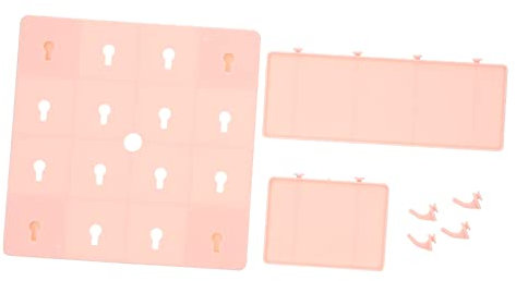 JECOMPRIS 4 Sätze Zierrahmen aus Stecktafeln keine Lochplatte Regale aus Kunststoff schlafzimmer organizer bedroom organizer Steckbrett Lagerregale Stecktafelständer für Bastelshows Lagerung