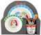 Geschirr-Geschenk-Set Hase Ringel Dingel, 5 tlg. r PET Kindergeschirr