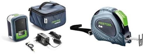 Festool 202112 Site radio BR10 DAB+ GB SYSROCK, 240 V, Multi-Colour & Cinta métrica MB 5m, Blue/Green