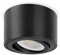 GeyouLux LED Aufbauspot Schwarz - Extra Flach & 38° Schwenkbar - Ø80x50mm Aufputz Deckenleuchte - 5W 3000K LED Modul 230V - Deckenstrahler Aufbaustrahler