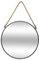 Well Home Miroir Rond en métal avec Corde, Design Moderne Ø55 cm