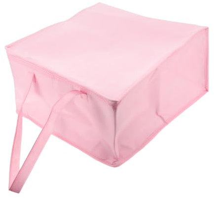 SHOWERORO Borsa Isolante Per Alimenti Con Manici Per Torte Da Asporto Borsa Termica Multifunzionale Alluminio Colore Rosa