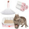 30 Sacs à Litière pour Chat XXL (115x45 cm) - Sacs Poubelles Épais Anti-Fuite avec Cordon de Serrage - Compatible Toutes Litières (Agglomérante, Silice, Bacs Fermés) - Résistant aux Griffes et Odeurs