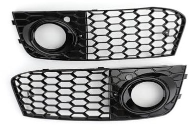 SBTRKT Nebelscheinwerfer Grill 8KD807682 8KD807681 Grill Teile Für Audi A4 B8 RS4 2009 2010 2011 2012 Mesh Nebel Licht Öffnen Vent A4 Kühlergrill Intake Abdeckung Lampenabdeckung(A)