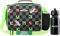 Minecraft Sac Isotherme Repas Enfant Lunch Bag pour l'École ou les Voyages Options avec Bouteille D'eau Cadeau pour Enfant (Noir/Vert)
