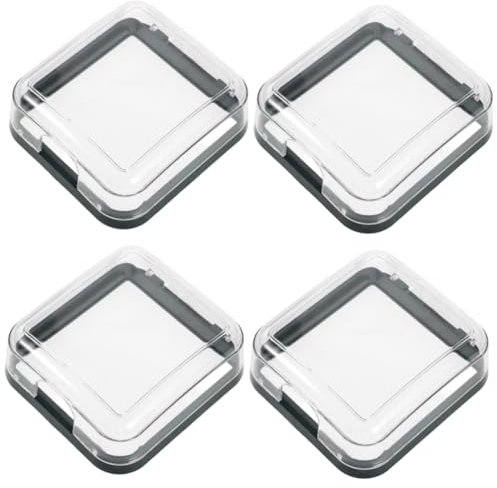Gadpiparty 4 Stücke Steckdose Box Steckdose Abdeckungen Klebstoff Typ Steckdose Box Steckdose Abdeckung Steckdose Schutz