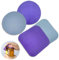 4PCS Rubber Gripper Can Opener,Rubber Jar Gripper Pads, Can Opening Aid, Multifunctional Rubber Cap Opener, Bottle Opener for Weak Hands, Old People, Children (Gray, Purple)