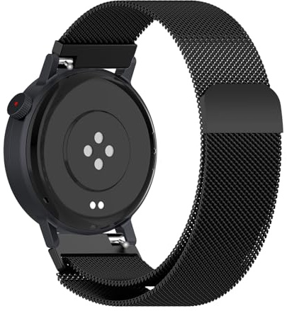 Niboow Armband Kompatibel mit CMF by Nothing Watch Pro 2, Edelstahl Ersatzband Magnetversch Metall Uhrenarmband Armbänder für CMF by Nothing Watch Pro 2 - Schwarz