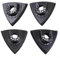 80mm Triangular Sanding Pads Set for Multi-Tool Oscillating Tools Wood Metal Plastic Detail Sanding 4 Pieces