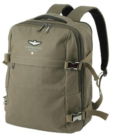 Aeronautica Militare Zaino porta PC espandibile in canvas linea New City AM543