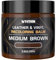 WYCOON Kit Réparation Cuir, Teinture Liquide, Peinture et Crème Colorante pour Canapés, Sièges Auto, Chaussures, Meubles - Restaure Les Cuirs Rayés et Décolorés-Brun Moyen