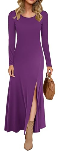 AUSELILY Women Long Sleeve Dress Winter