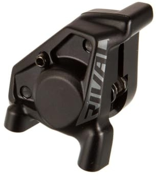 SRAM Rival AXS E1 Flat Mount Pinza de Freno Montaje (sin Tubo) – Delantero/Trasero, Negro, 2 Piezas con Pastillas de Freno