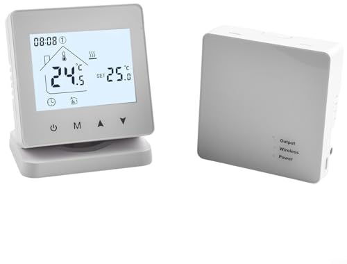 Water Heating Wireless Thermostat with Remote Access, Battery and USB Powered, for Gas Boilers (With WIFI)