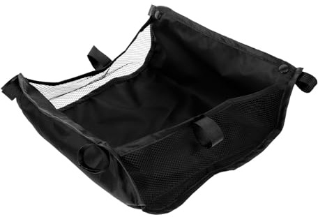 Korb für Kinderwagen Unten, Schwarz, Oxford Stoff, Organizer | Kinderwagen Korb, Ersatz für Unteren Korb des Kinderwagens, Leicht zu Tragen