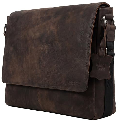 Crone Hamburg Herren Aktentasche Leder Laptoptasche Echtleder | Echtleder, Aktentasche, Laptopfach, Umhängetasche, Business