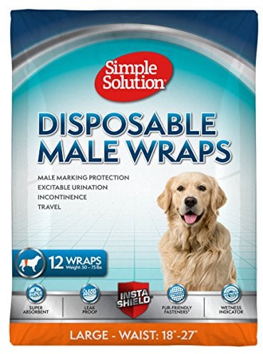 simple solution 11539-12p Einweg Windel für Rüden large mit Feuchtigkeitsanzeiger 12er Pack