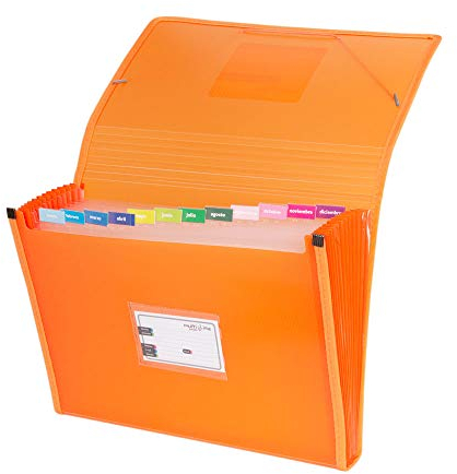 Grafoplás 02963052-carpeta Unterteilung, Foolscap, Orange