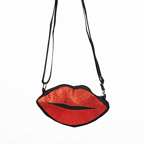 WOOOOZY Tasche Kussmund mit langem Henkel
