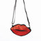 WOOOOZY Tasche Kussmund mit langem Henkel