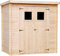 TIMBELA M311+M311G Holzhaus Gartenhaus - Gartenschuppen Holz mit Boden Imprägnierte B204xL142xH200 cm/ 2,22 m2 Lagerschuppen für Garten - Fahrrad Schuppen - Wasserfestes Dach