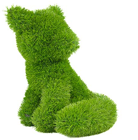 AniPlants Kögler 53253 Renard Figurine décorative en Gazon Artificiel, env. 41,5 x 43,5 x 55 cm, résistant aux intempéries et indéformable, avec ancrages de Fixation, idéal comme décoration pour Le