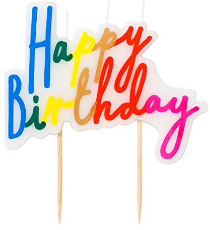 Talking Tables Happy Birthday Candles 8 x 10 cm
