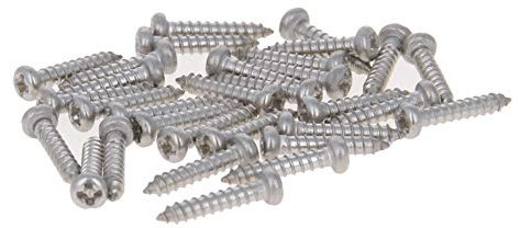 MroMax - Viti autofilettanti M2 x 10 a testa cilindrica Phillips, filettatura completa, attacco Phillips, chiusura in acciaio inox 316, finitura brillante, autofilettante, 50 pezzi, colore: Argento