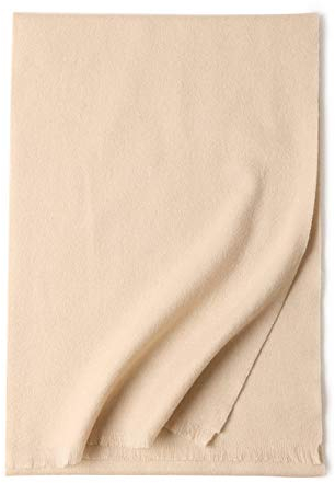 Wollschal Pure Color Short Bart Halten Sie warm, weich und bequem Unisex Schal Wolle Beige