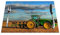 Old Traktor Platzsets Set von 4, Cool Old Traktor On Farm Platzsets Hitzebeständig für Esstisch rutschfest 45,7 x 30,5 cm