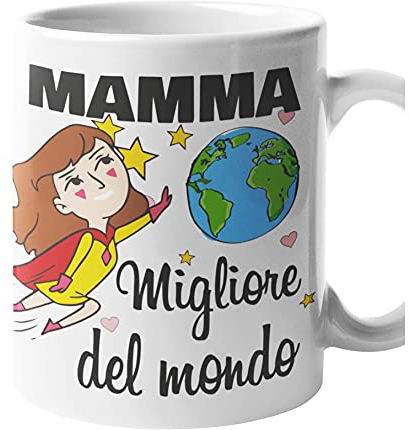Colorfamily tazza mug Mamma sei la migliore del mondo idea regalo per la Mamma
