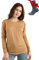 Merino.tech Merino Shirt Damen Langarm - Premium 100% Merino Unterwäsche Damen Langarmshirt, Sportunterhemden + Wollsocken (Medium, 165 Camel)