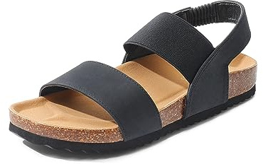 DREAM PAIRS Sandalia Planas de Mujer Comodos Planta Blanda para Verano SDPW2202W-E
