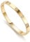 RIMRIVA Gold Bracelets for Women 14K Gold Plated Friendship Love Bangle Bracelets Cubic Zirconia Stainless Steel Bracelet Jewelry Valentines Birthday Christmas Gifts for Women, 6.3, Stainless Steel,