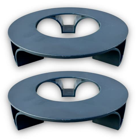 terraced® - 2er Set - Blumentopf Untersetzer - Farbe: Anthrazit - Rund - 16cm Durchmesser – Untersetzer Blumentopf – Recycling Material - Made in Germany