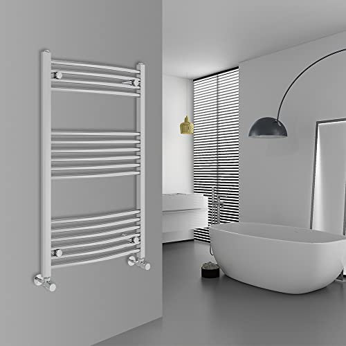 WarmeHaus Radiatore curvo 1000 x 600 mm riscaldato per asciugamani