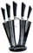 Pradel Excellence - Bloc Couteaux Tournant 5 Pièces - 5 Couteaux (Office, Utilitaire, de Chef, à Découper, à Pain) - Ustensiles Compatibles Lave-Vaisselle - Lames en Acier Inoxydable - Boîte Couleur