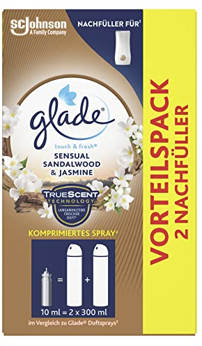 Glade Touch & Fresh (Brise One Touch) Nachfüller Doppelpack, Sensual Sandalwood & Jasmine 2 x 10 ml