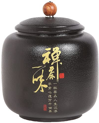 Bocal à thé,boîte à thé,bocaux de stockage,boîtes à thé,boîte à thé,boîte à thé Bocal en céramique chinoise Boîtes de stockage de bocaux scellés portables Réservoir de stockage d'épices à bonbons