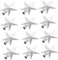 HOMSFOU 20Pcs Christmas Tree Top Star Ornament - Small Christmas Tree Topper, Table Top, 3D Star, Home Decor