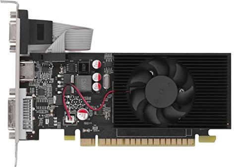Scheda Grafica GT730 DDR3 da 2 GB a 128 Bit, HDMI, DVI, VGA, Scheda Video PC, GPU per Computer, PCI Express 2.0 16X, 2560x1600, Supporto per DirectX 11 (GT730 2 GB DDR3 128BIT