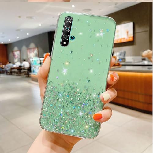 Custodia Compatibile con Honor 20/Huawei Nova 5T Cover Trasparente Brillantini Stellari Sottile Antiurto in TPU