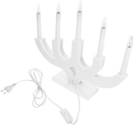 HOMSFOU Weihnachtsdekorationen Tischleuchte Kerze Nachtlicht n Nachtlicht Weihnachtsdekoration Fenster Ästhetische Lampe Zimmerlampe Nachttischlampe Weihnachtsfensterbeleuchtung