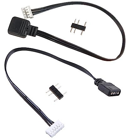 yanwuwa For Coolmoon Fan Controller 5V 3 Pin To 6pin 4Pin Transfer Adapter Cable 5V ARGB 3Pin To 4P 6P Converter Cable